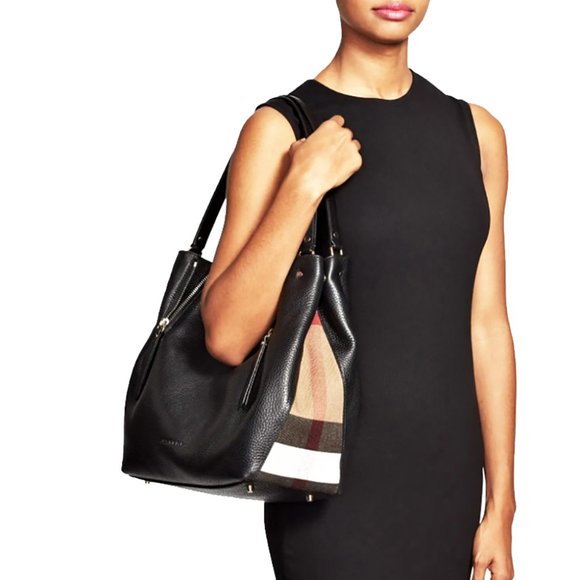 Burberry Medium Maidstone Leather Shoulder Bag